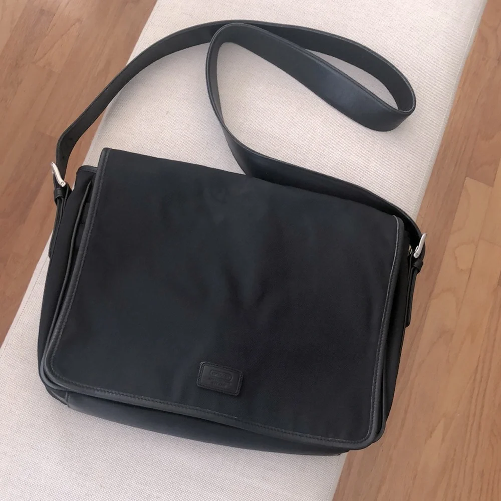 Coach 5118 Messenger Laptop Bag Black